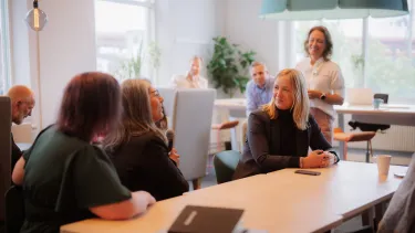 Personer som deltar i workshopserien Driva