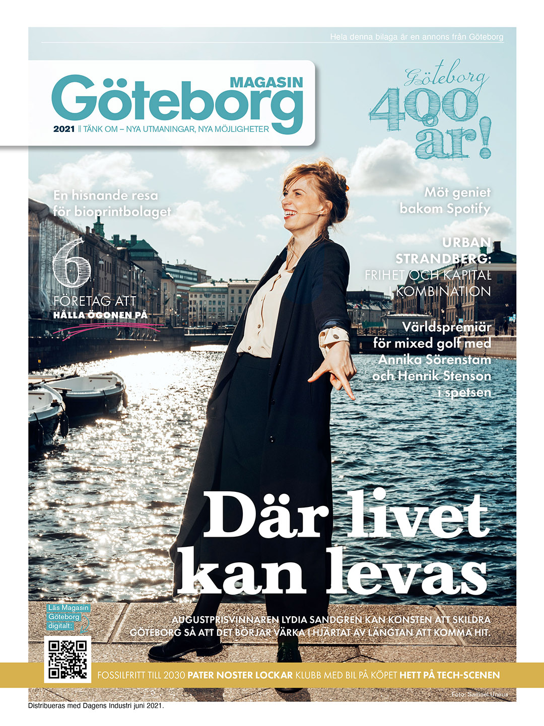 Startbild magasin göteborg med Lydia Sandgren