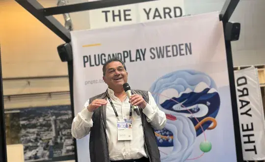 Saeed Amidi var på plats på The Yard i Göteborg för att inviga Plug and Play Sweden. Strax intill eventytan öppnar de nu sitt svenska kontor.
